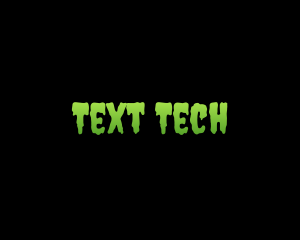 Scary Slime Text  logo design