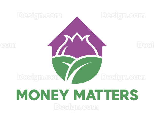 Purple Flower House Logo