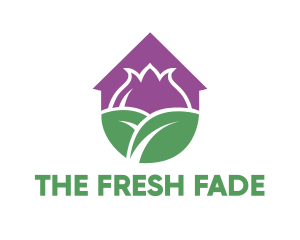 Purple Flower House logo design