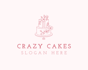 Cake Bakery Dessert logo design