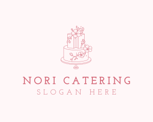 Cake Bakery Dessert logo design