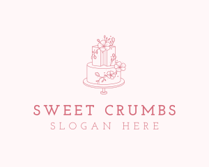 Cake Bakery Dessert logo design