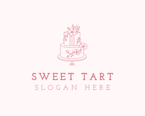 Cake Bakery Dessert logo design