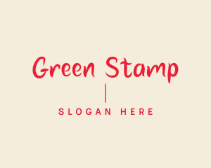 Modern Handwritten Wordmark logo design