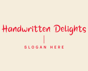 Modern Handwritten Wordmark logo design