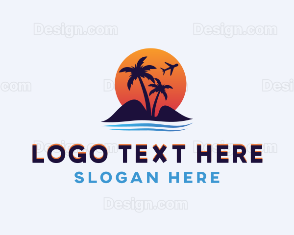 Island Beach Travel Logo