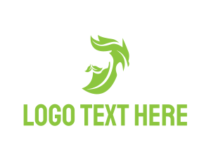 Leaf Man Mustache logo