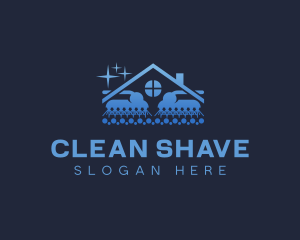 Brush Cleaning Disinfection logo design