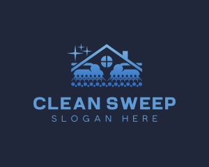 Brush Cleaning Disinfection logo design