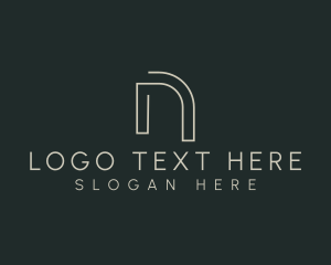 Modern - Modern Minimalist Letter N logo design