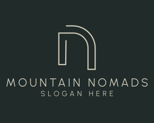 Modern Minimalist Letter N logo design