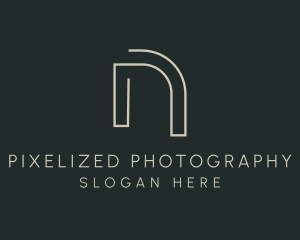 Modern Minimalist Letter N logo design