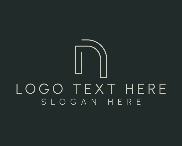 Letter N logo example 3