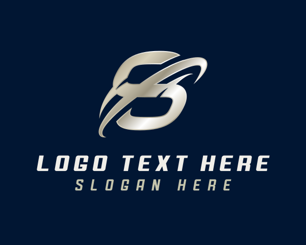 Slash logo example 2