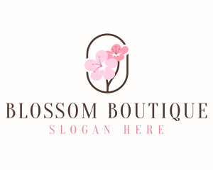 Cherry Blossom Flower logo design