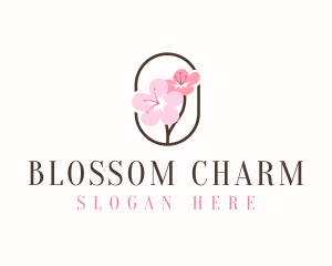 Cherry Blossom Flower logo design