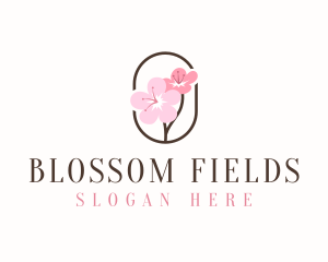 Cherry Blossom Flower logo design