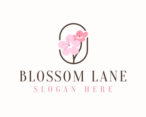 Cherry Blossom Flower logo design