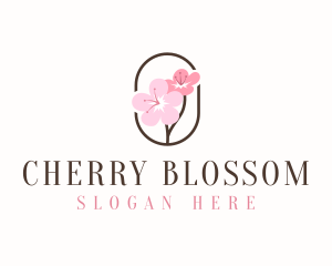 Cherry Blossom Flower logo design