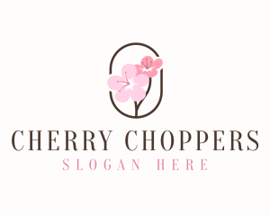 Cherry Blossom Flower logo design