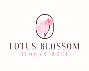 Cherry Blossom Flower logo design