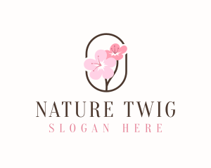 Cherry Blossom Flower logo