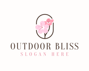 Cherry Blossom Flower logo design