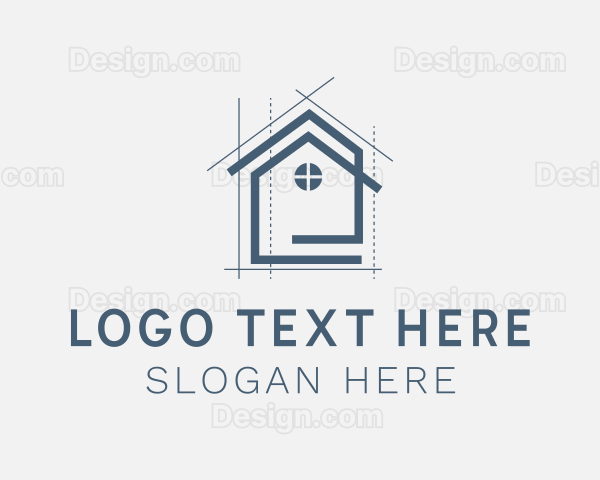 House Architecture Renovation Logo