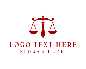 Necktie Law Scale Logo