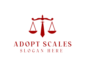 Necktie Law Scale logo design