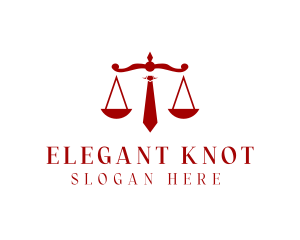 Necktie Law Scale logo design