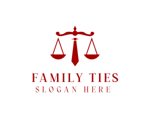 Necktie Law Scale logo design