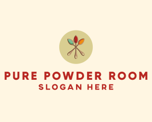 Spice Powder Spoon Flavor logo design