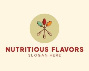 Spice Powder Spoon Flavor logo