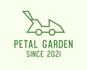 Green Lawn Mower logo design