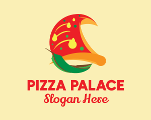 Pizza Boat Restaurant logo design