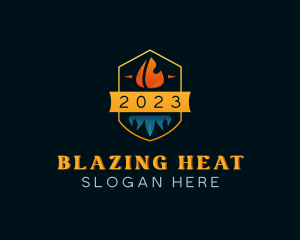 Heat Cold Ventilation logo design