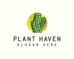 Cactus Desert Plant  logo design