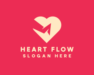 Pink Broken Heart logo