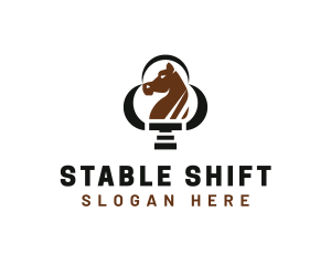 Equestrian Horse Stallion logo design