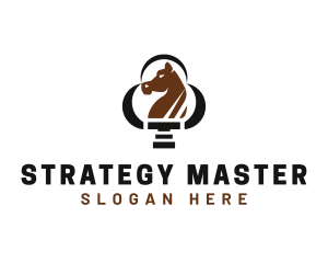 Equestrian Horse Stallion logo design