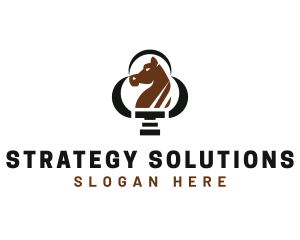 Equestrian Horse Stallion logo design