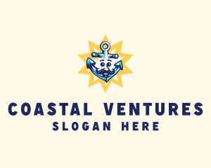 Marine Sailing Anchor  logo design