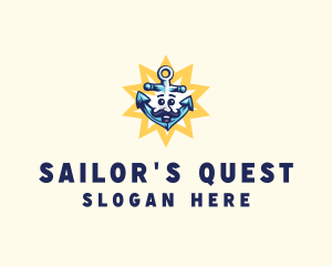 Marine Sailing Anchor  logo design