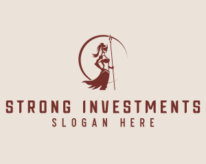 Strong Female Warrior logo
