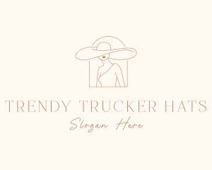 Fashion Floppy Hat logo design