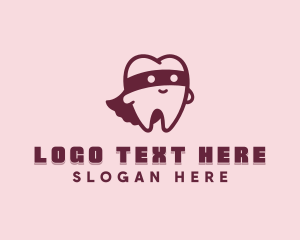 Superhero Tooth Dentistry Logo