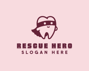 Superhero Tooth Dentistry logo design