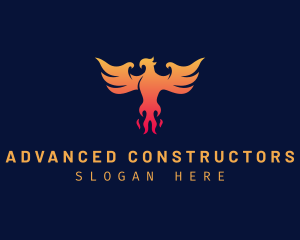 Majestic Phoenix Wings logo design