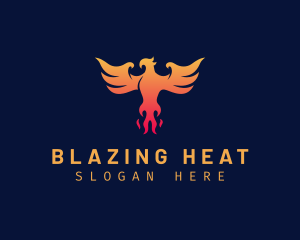 Majestic Phoenix Wings logo design